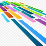 彩色条纹背景 PNG素材下载