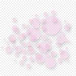 漂亮创意粉色圆 透明背景PNG