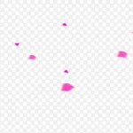 粉色花瓣飘落 免费PNG素材