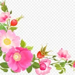 粉色浅粉色花朵手绘 PNG素材下载