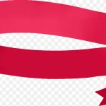 粉色飘带 透明背景PNG
