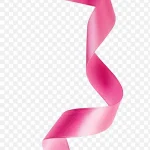 漂浮粉丝带 透明背景PNG