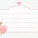 简易粉色标签图案 免费PNG素材