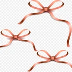 粉色丝带边框矢量图 PNG素材下载