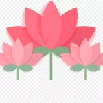 粉色荷花设计 PNG素材下载