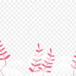 粉色的植物心形 PNG素材下载