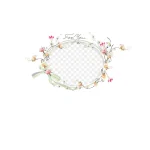 庆典花卉花卉边框图案 高清PNG