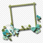 矢量花卉边框素材花卉标签 PNG素材下载