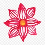 水彩花卉花卉素材 免费PNG素材