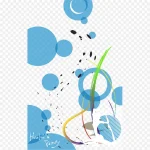 潮流色彩搭配时尚 透明背景PNG