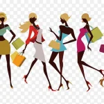 时尚购物女郎 PNG素材下载