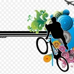 运动时尚色彩 透明背景PNG