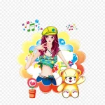 时尚美女 免费PNG素材