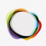 科技彩带时尚效果图形 透明背景PNG