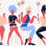 矢量时尚人物插画 PNG素材下载