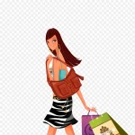 时尚美女 PNG素材下载