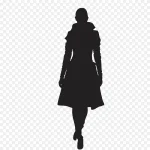 时尚女性剪影 免费PNG素材