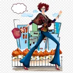 时尚女性 透明背景PNG