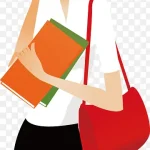 职场女性时尚红发美女 PNG素材下载