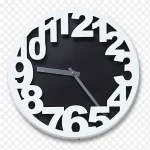 时尚挂钟 透明背景PNG