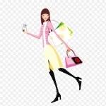 时尚拎包女人 高清PNG