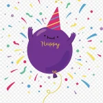 彩色庆祝插画设计 免费PNG素材