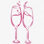 酒杯庆祝 透明背景PNG