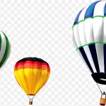 热气球庆祝装饰 免费PNG素材