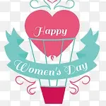 妇女节庆祝元素 透明背景PNG