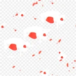 花瓣撒花庆祝 高清PNG