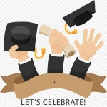 共同庆祝毕业季 PNG素材下载