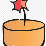 庆祝蛋糕与烟花 透明背景PNG