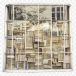 书柜剪贴画 透明背景PNG