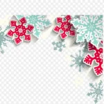 彩色雪花剪贴画 高清PNG