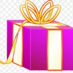 紫色礼品盒MGK剪贴画 高清PNG