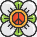 和平花剪贴画 高清PNG