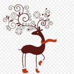 剪贴画麋鹿 PNG素材下载