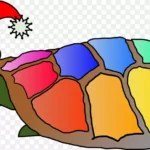 圣诞节彩龟剪贴画 PNG素材下载