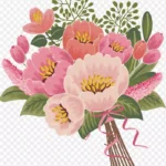 唯美花朵红色花朵 PNG素材下载