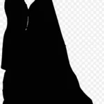 婚礼剪影,新郎新娘剪影 免费PNG素材
