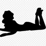 人物剪影艺术 透明背景PNG