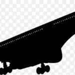 飞机剪影矢量北京剪影 高清PNG