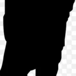 站立男性剪影 PNG素材下载