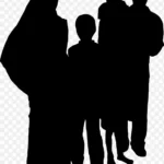 人物剪影组合 透明背景PNG