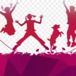 人物剪影 小孩剪影 高清PNG