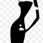 美女剪影 免费PNG素材