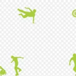 运动剪影 透明背景PNG