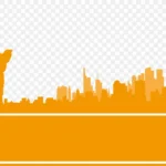 黄色剪影矢量北京剪影素材 免费PNG素材