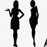 女人剪影 PNG素材下载