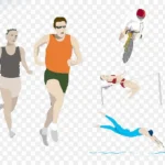 人练习各种各样的运动图形 透明背景PNG